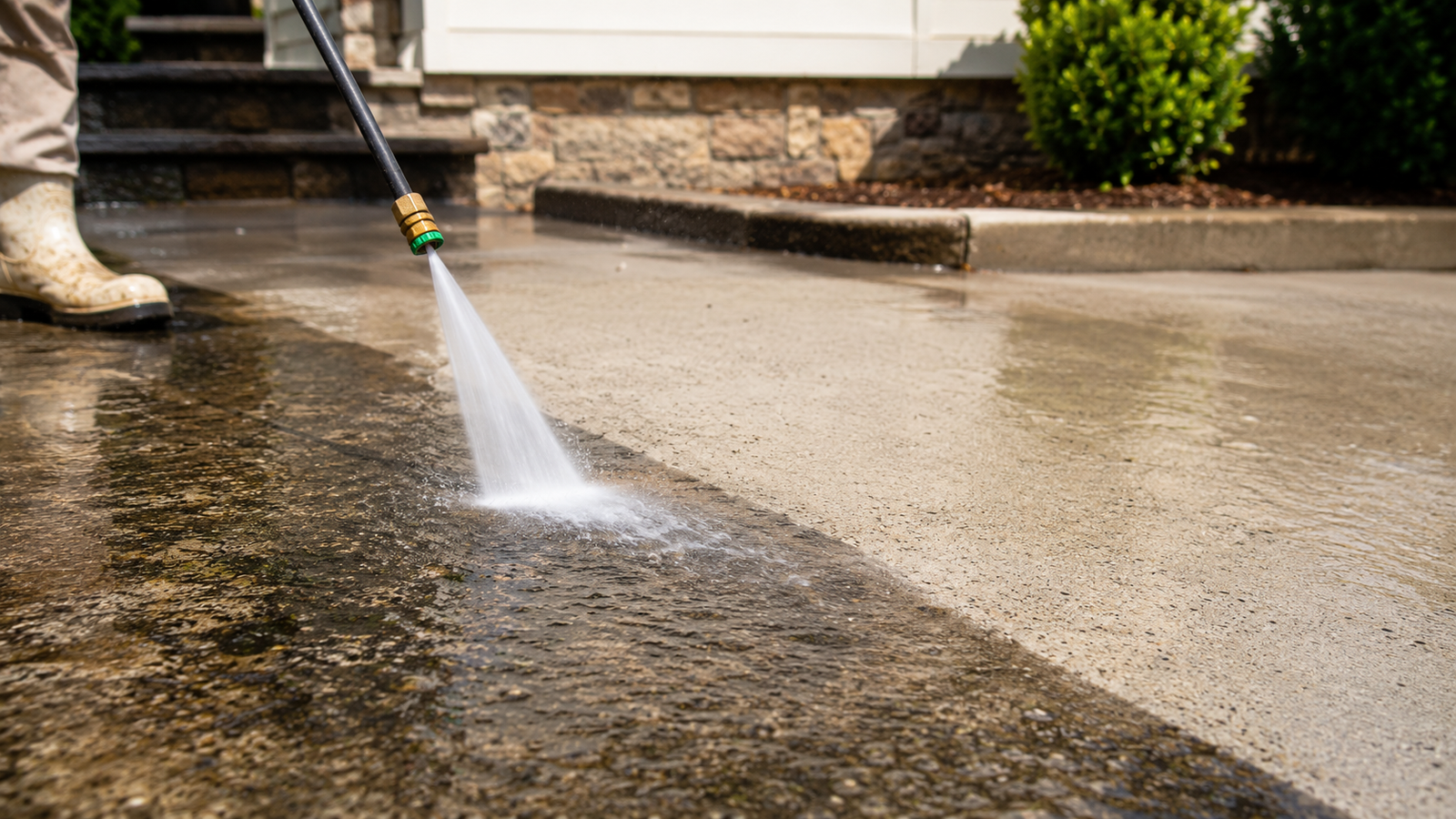 Pressure cleaning service result